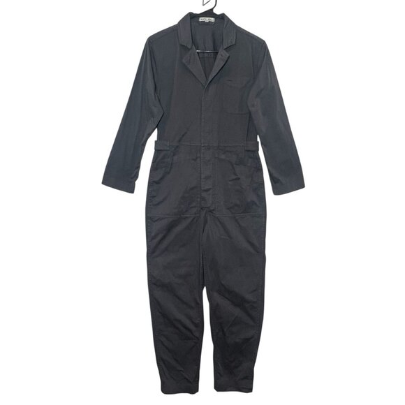 Alex Mill Women’s Jumpsuit XS Iron Grey Cotton Long Sleeves Button Pockets - Picture 3 of 16